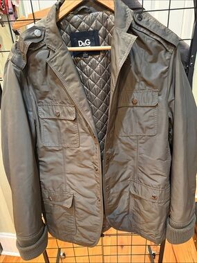 D&G Dolce & Gabbana Archive Military Field Jacket Quilted Size 52 RJ0581